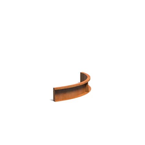 Mur de soutènement 200 courbe Acier corten