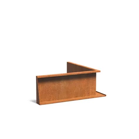 Mur de soutènement 400 angle Acier corten