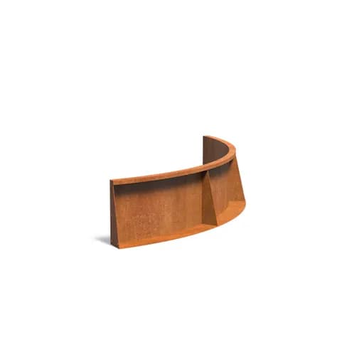 Mur de soutènement 400 courbe Acier corten