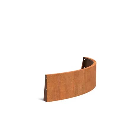 Mur de soutènement 400 courbe Acier corten