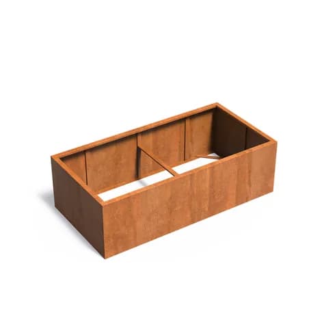 CARREZ Sans fond Acier corten