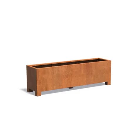 CARREZ avec pieds Acier corten