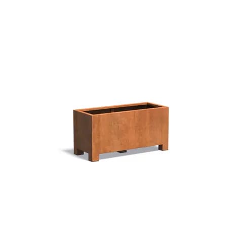 CARREZ avec pieds Acier corten