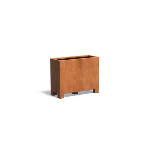 CARREZ avec pieds Acier corten