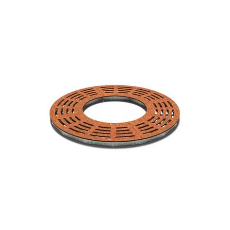 Grilles d'arbres ronde 1200 Acier corten