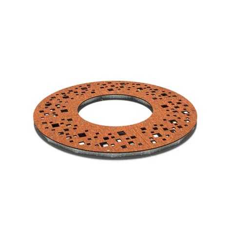 Grilles d'arbres ronde 1490 Acier corten