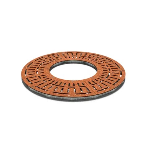 Grilles d'arbres ronde 1490 Acier corten