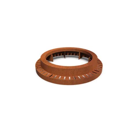 Miroir d'arbre ronde 980 Acier corten