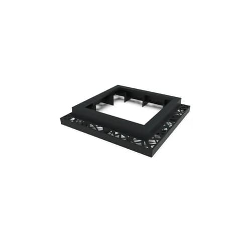 Miroir d'arbre carré 980 Aluminium