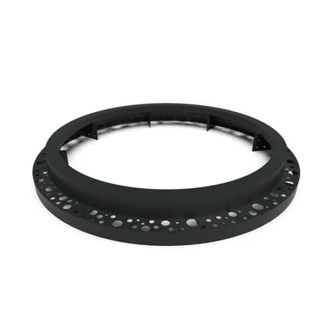 Miroir d'arbre ronde 1800 Aluminium