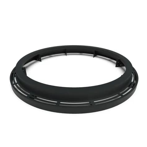 Miroir d'arbre ronde 1950 Aluminium