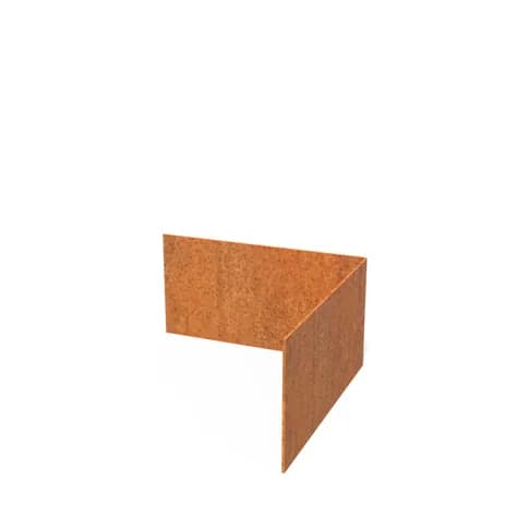 Bordure de jardin angle supperieur droit  Acier corten