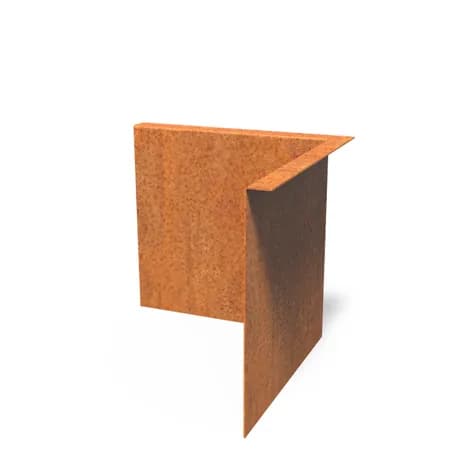 Bordure de jardin angle supperieur plié Acier corten