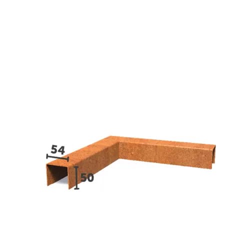 Profilés de recouvrement angle Acier corten
