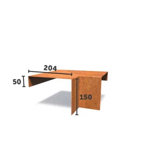 Profilés de recouvrement angle Acier corten