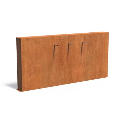 Parois de bassin autoportante Acier corten