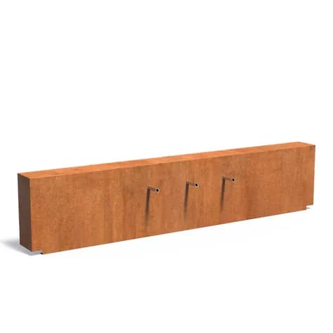 parois de bassin fixe Acier corten