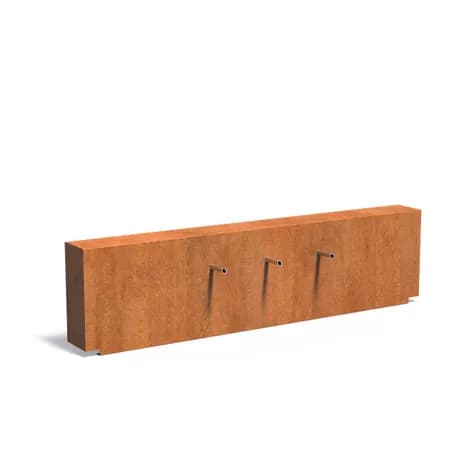 parois de bassin fixe Acier corten