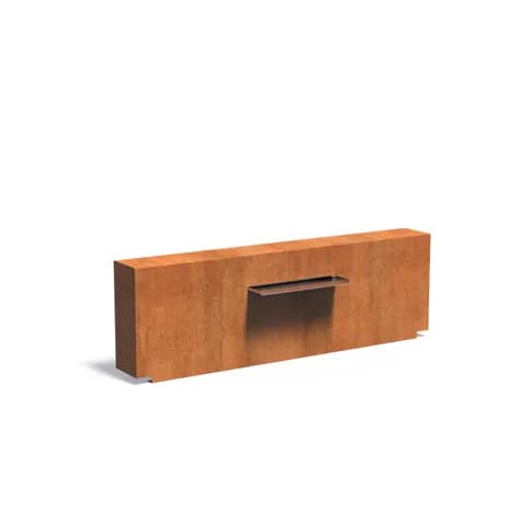 parois de bassin fixe Acier corten