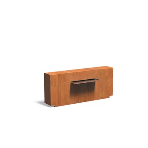 parois de bassin fixe Acier corten