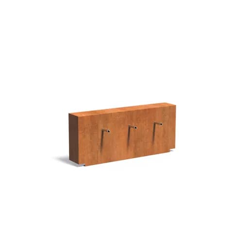 parois de bassin fixe Acier corten