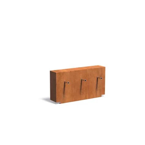 parois de bassin fixe Acier corten
