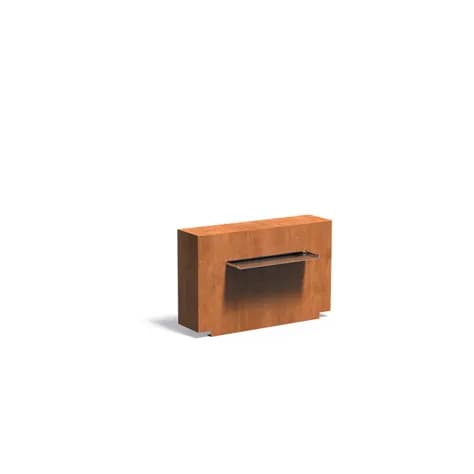 parois de bassin fixe Acier corten