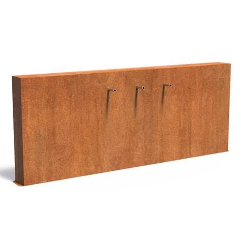 Parois de bassin autoportante Acier corten