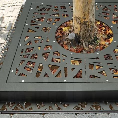 Miroir d'arbre ronde 1200 Aluminium